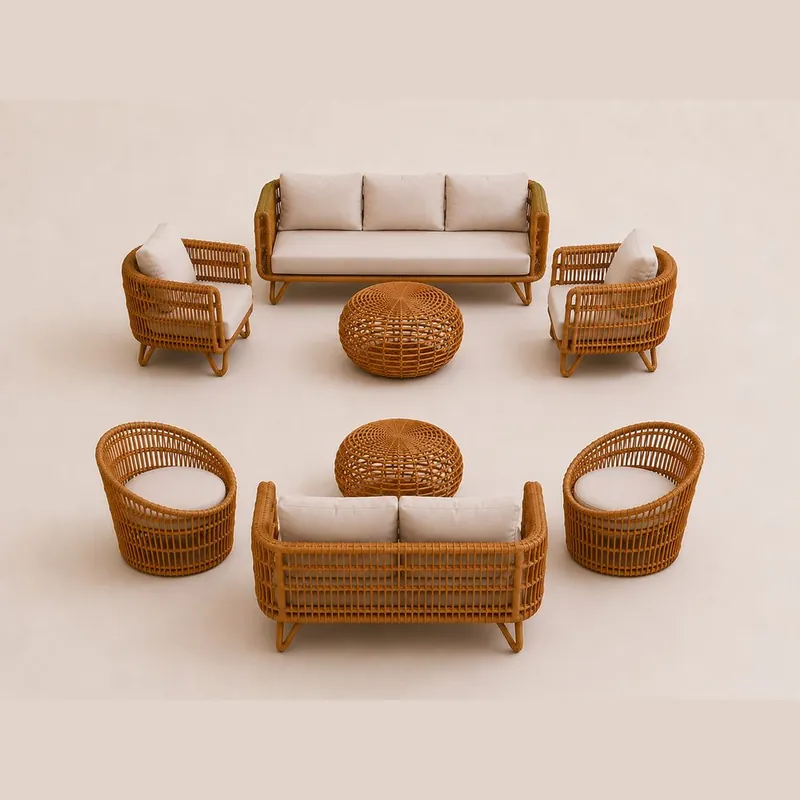 Full Rattan Set for 9