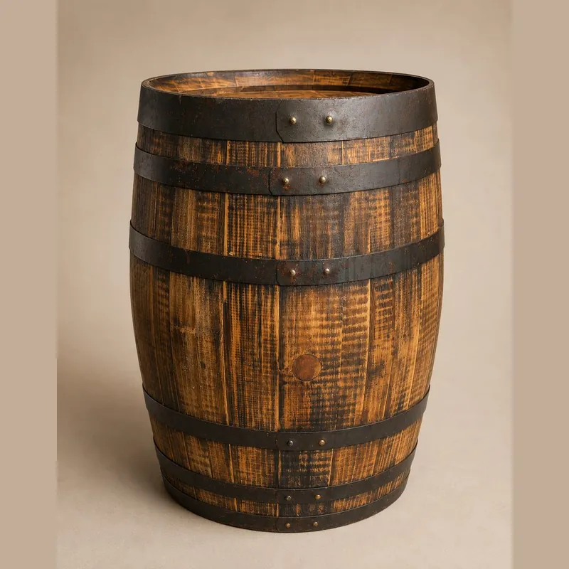 Rustic Barrel Cocktail Table