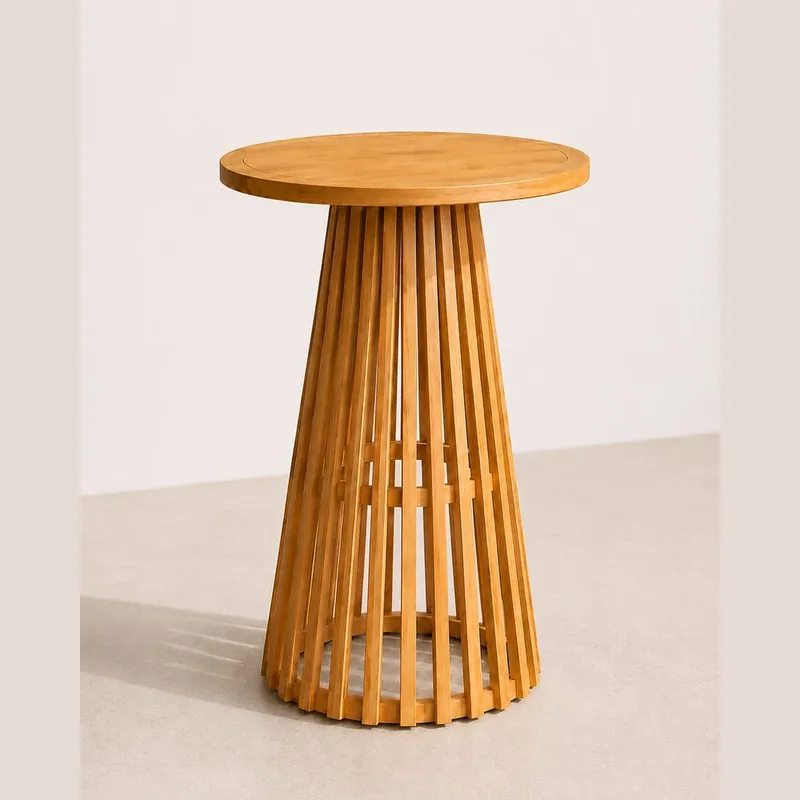Wooden Standing Cocktail Table